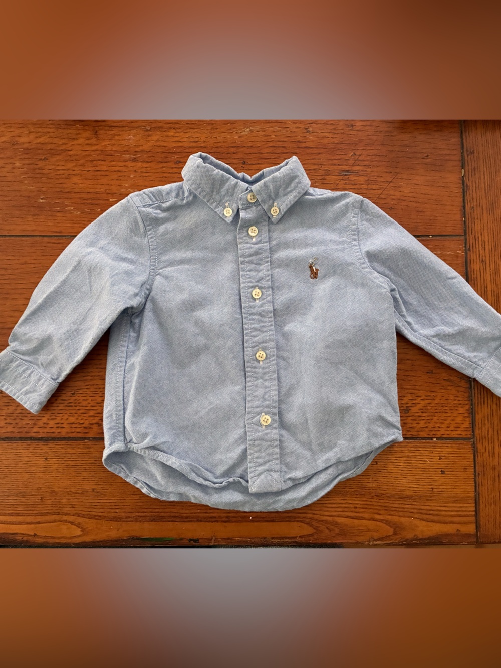 Ralph Lauren Light Blue Infant Button-Up Shirt